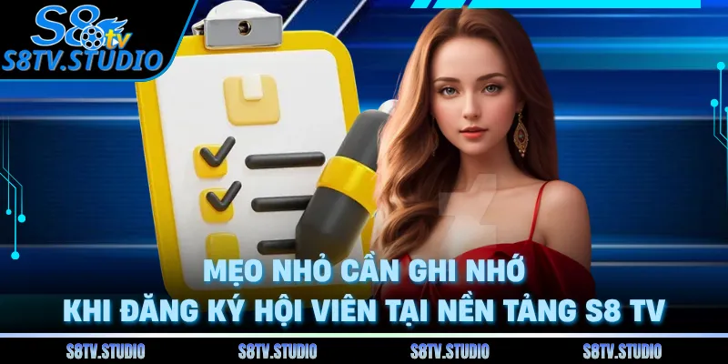 Mẹo nhỏ cần ghi nhớ khi đăng ký hội viên tại nền tảng S8 TV